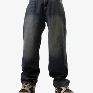 Ocean Blue Baggy Jeans