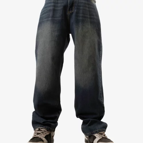 Ocean Blue Baggy Jeans
