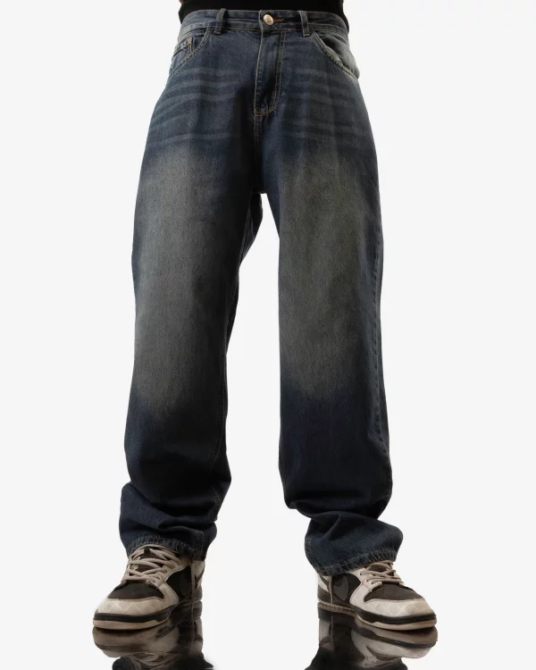 Ocean Blue Baggy Jeans
